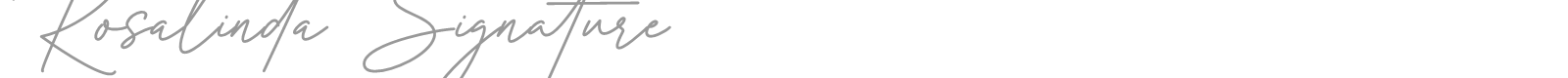 Rosalinda Signature font preview